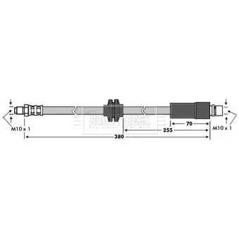 Flexible de frein BORG & BECK BBH7567