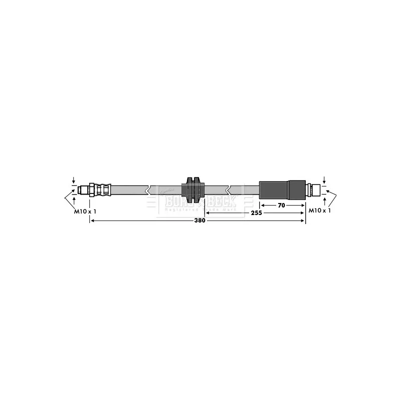Flexible de frein BORG & BECK BBH7567