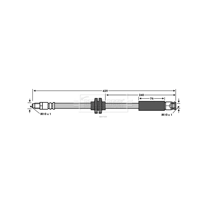 Flexible de frein BORG & BECK BBH7569
