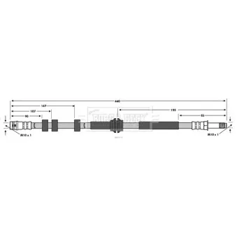 Flexible de frein BORG & BECK BBH7573