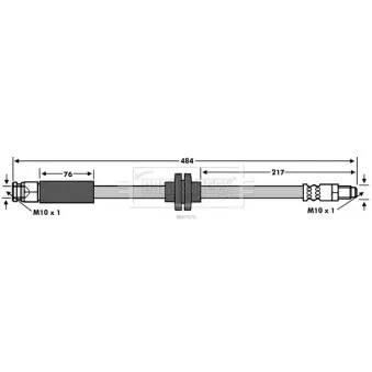 Flexible de frein BORG & BECK BBH7575