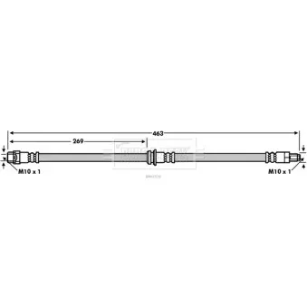 Flexible de frein BORG & BECK BBH7578