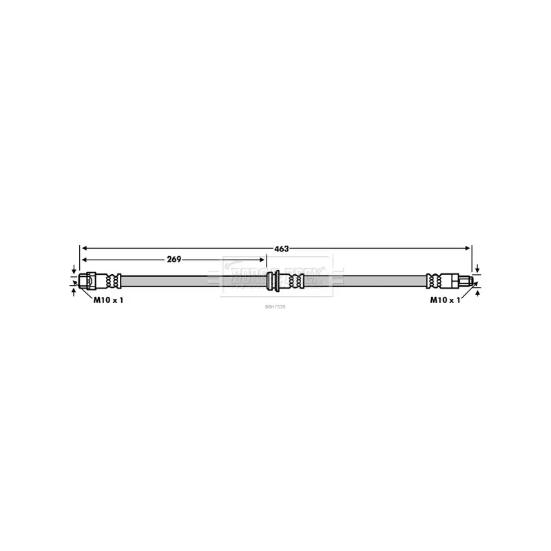 Flexible de frein BORG & BECK BBH7578