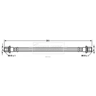 Flexible de frein BORG & BECK BBH7581