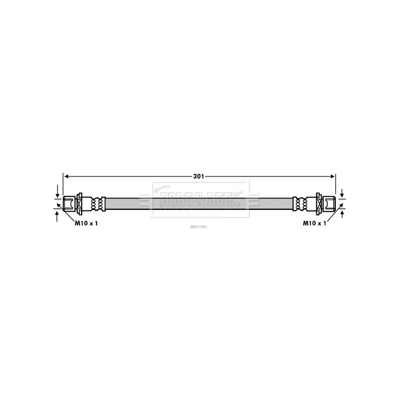 Flexible de frein BORG & BECK BBH7581