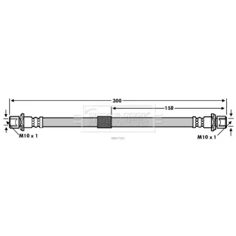 Flexible de frein BORG & BECK BBH7582