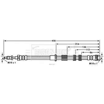 Flexible de frein BORG & BECK BBH7583