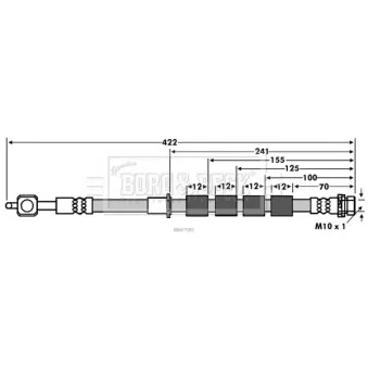 Flexible de frein BORG & BECK BBH7585