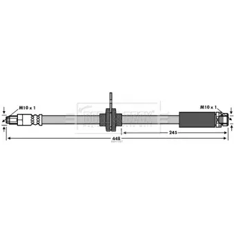 Flexible de frein BORG & BECK BBH7587