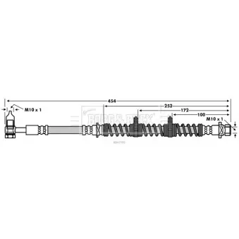 Flexible de frein BORG & BECK BBH7595