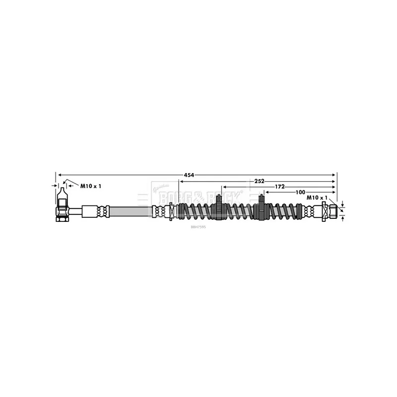 Flexible de frein BORG & BECK BBH7595