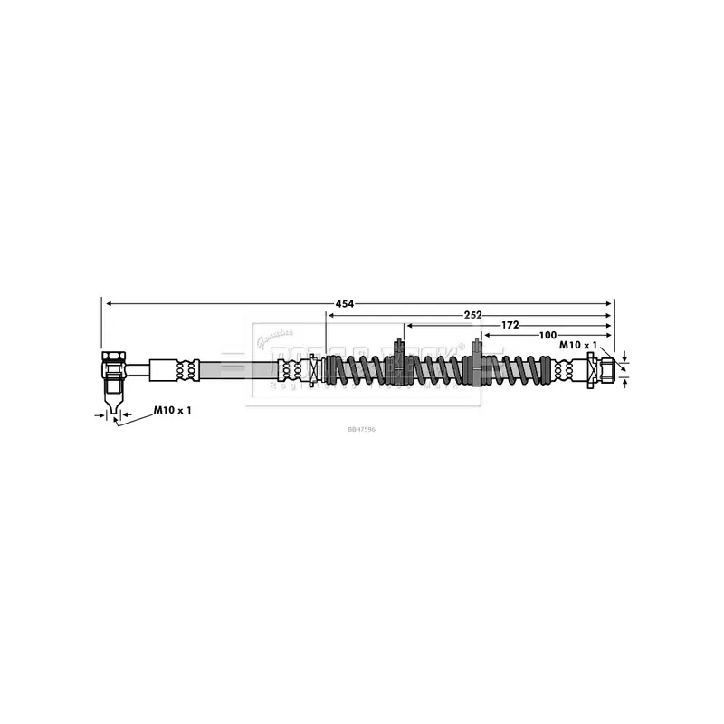 Flexible de frein BORG & BECK BBH7596