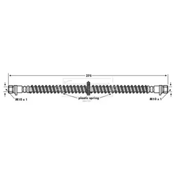 Flexible de frein BORG & BECK BBH7597