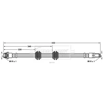 Flexible de frein BORG & BECK BBH7599
