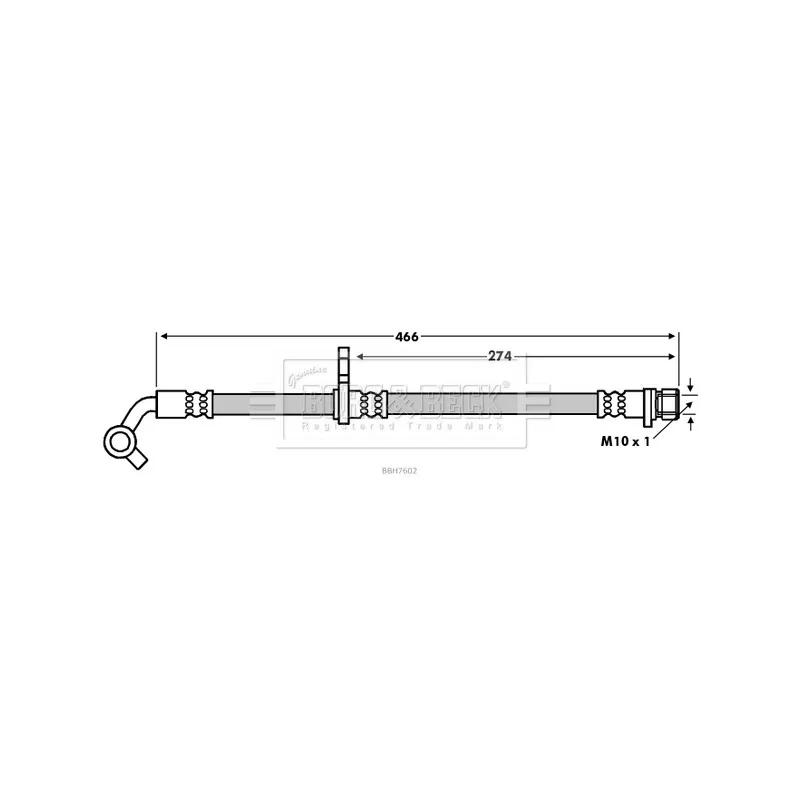 Flexible de frein BORG & BECK BBH7602