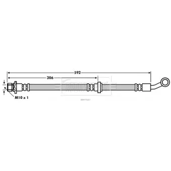 Flexible de frein BORG & BECK BBH7603