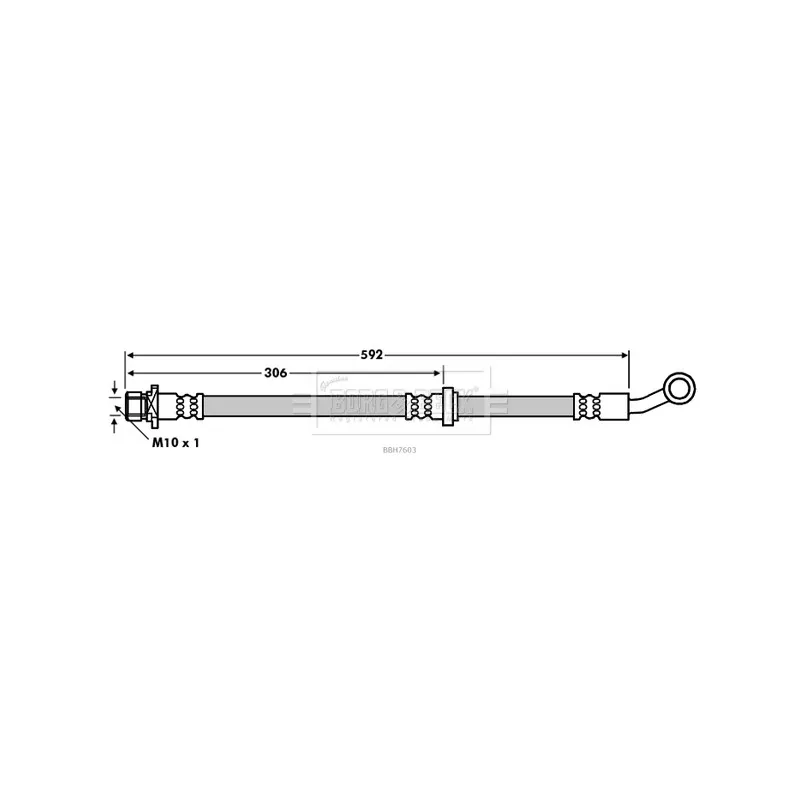 Flexible de frein BORG & BECK BBH7603