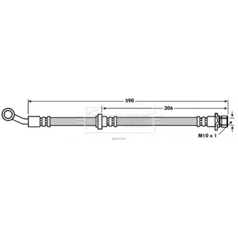 Flexible de frein BORG & BECK BBH7604