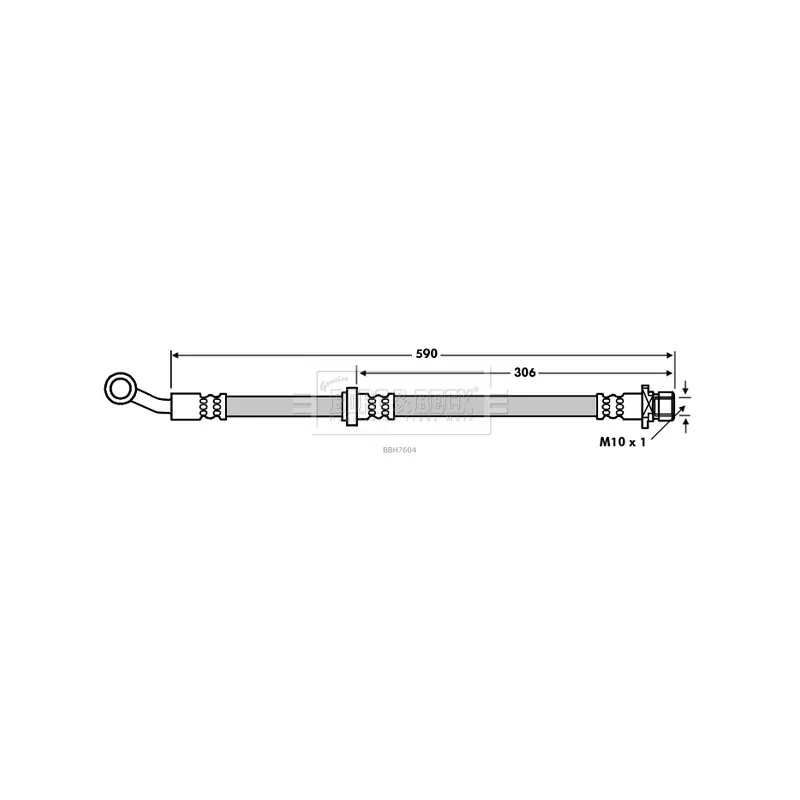 Flexible de frein BORG & BECK BBH7604