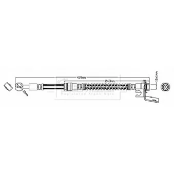 Flexible de frein BORG & BECK BBH7606