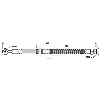 Flexible de frein BORG & BECK BBH7607