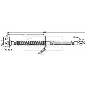 Flexible de frein BORG & BECK BBH7611