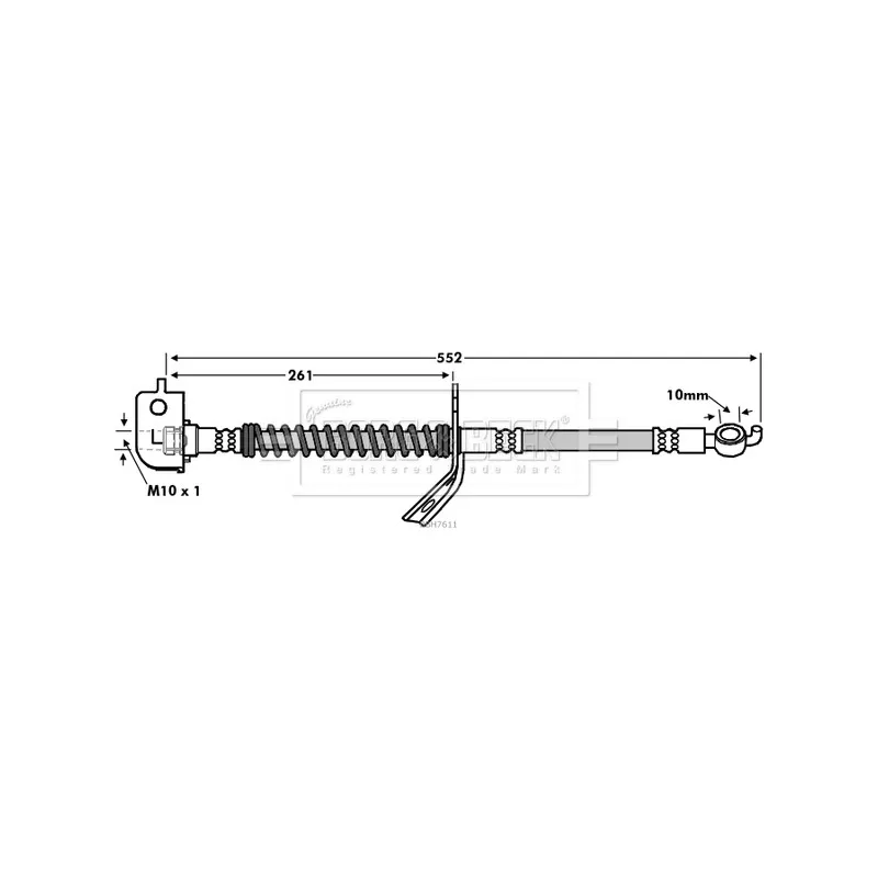 Flexible de frein BORG & BECK BBH7611