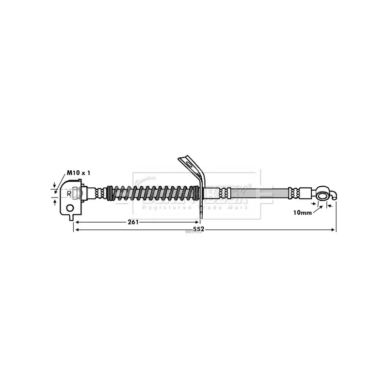 Flexible de frein BORG & BECK BBH7612
