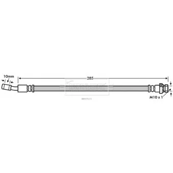 Flexible de frein BORG & BECK BBH7613
