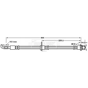 Flexible de frein BORG & BECK BBH7615