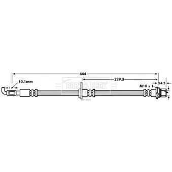 Flexible de frein BORG & BECK BBH7620
