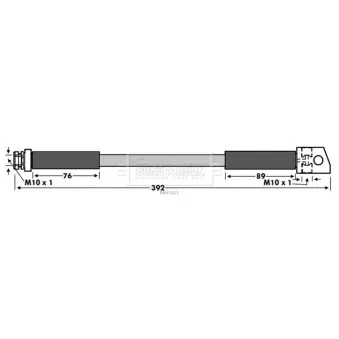 Flexible de frein BORG & BECK BBH7621