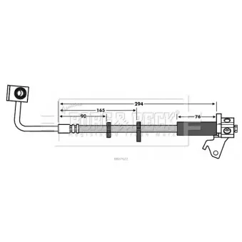 Flexible de frein BORG & BECK BBH7622