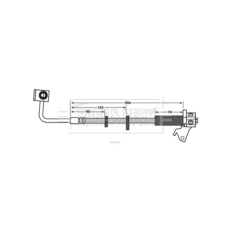 Flexible de frein BORG & BECK BBH7622