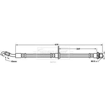 Flexible de frein BORG & BECK BBH7623