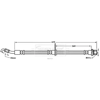Flexible de frein BORG & BECK BBH7624