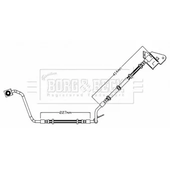 Flexible de frein BORG & BECK BBH7625