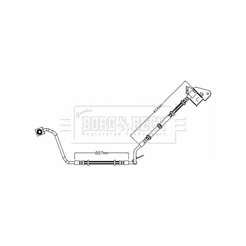 Flexible de frein BORG & BECK BBH7625