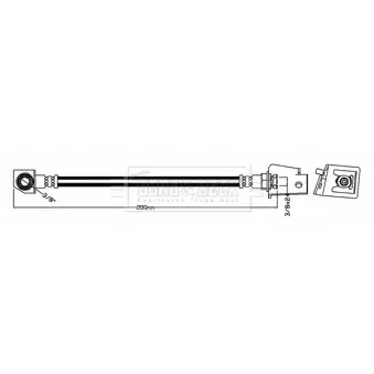 Flexible de frein BORG & BECK BBH7627