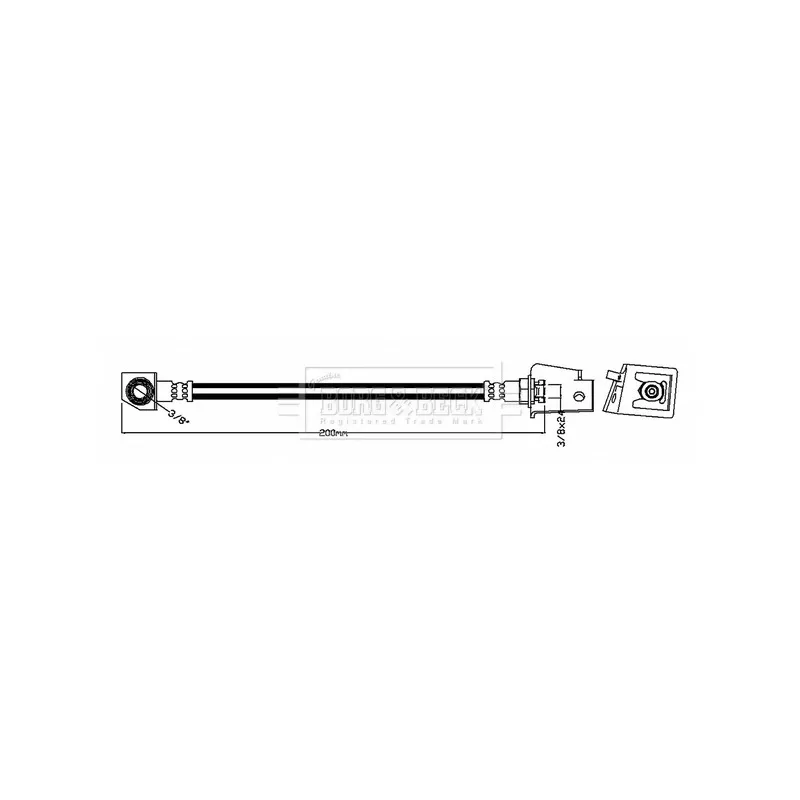 Flexible de frein BORG & BECK BBH7627