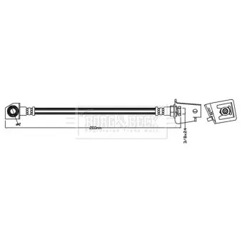 Flexible de frein BORG & BECK BBH7628