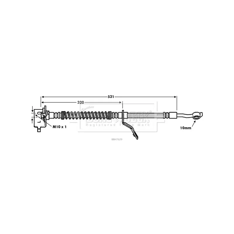 Flexible de frein BORG & BECK BBH7629