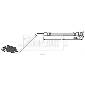 Flexible de frein BORG & BECK BBH7632