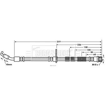 Flexible de frein BORG & BECK BBH7634