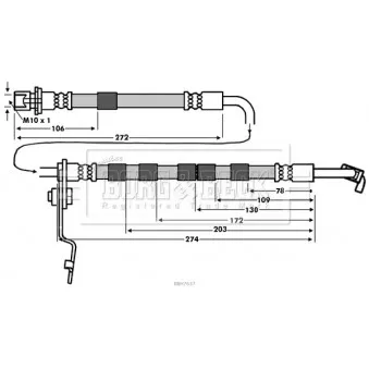 Flexible de frein BORG & BECK BBH7637