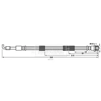 Flexible de frein BORG & BECK BBH7639