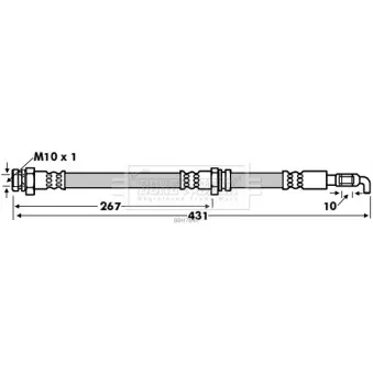 Flexible de frein BORG & BECK BBH7640