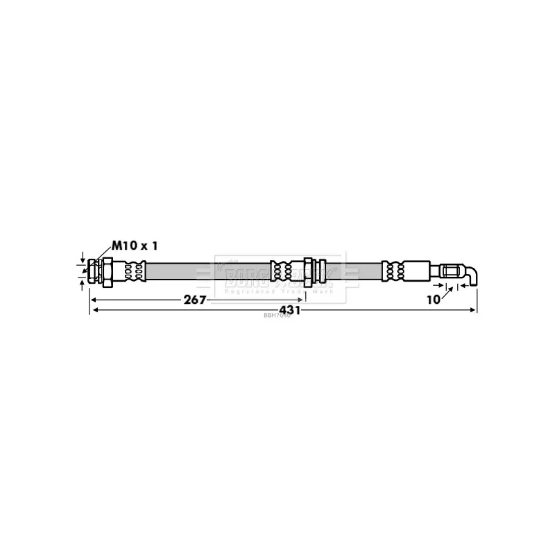 Flexible de frein BORG & BECK BBH7640