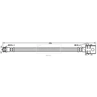 Flexible de frein BORG & BECK BBH7641