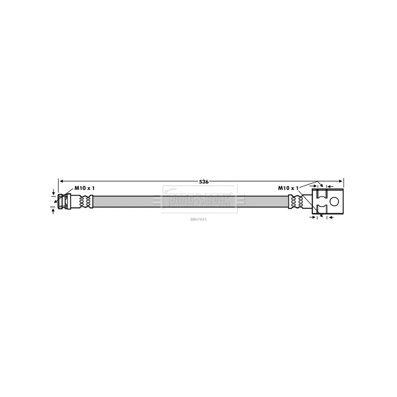 Flexible de frein BORG & BECK BBH7641